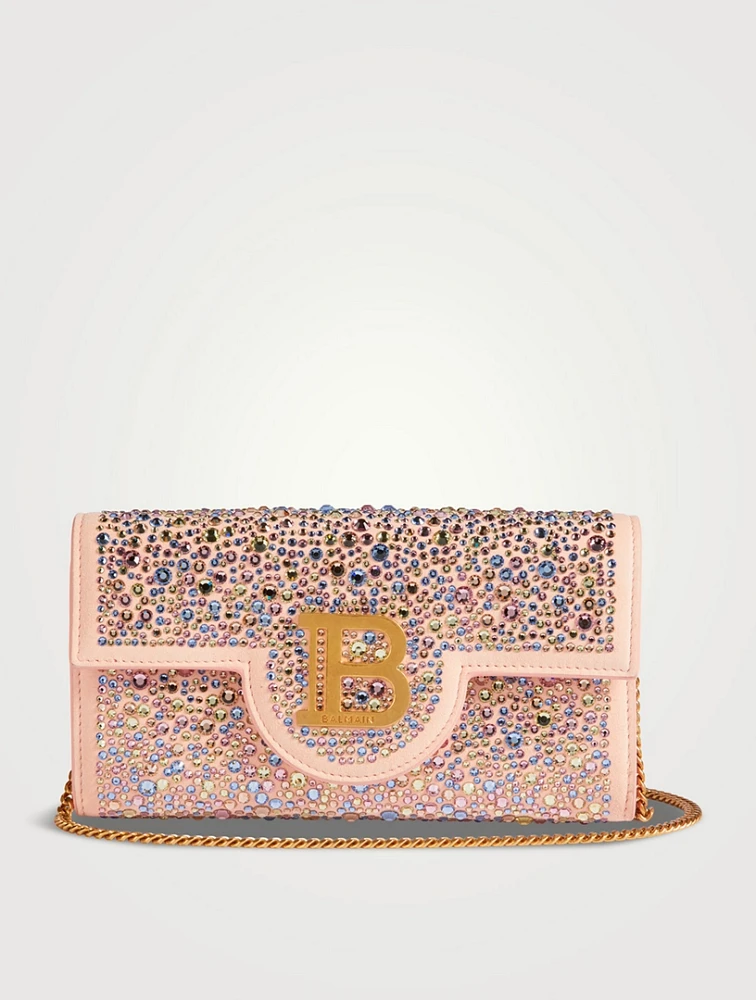 B-Buzz Embellished Leather Wallet-On-Chain