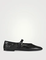 Boheme Leather Mary Jane Ballet Flats
