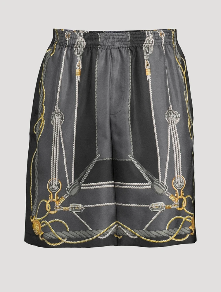 Nautical Silk Shorts