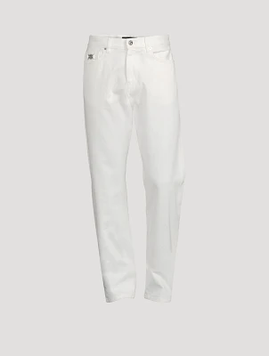 Cotton Straight-Leg Jeans