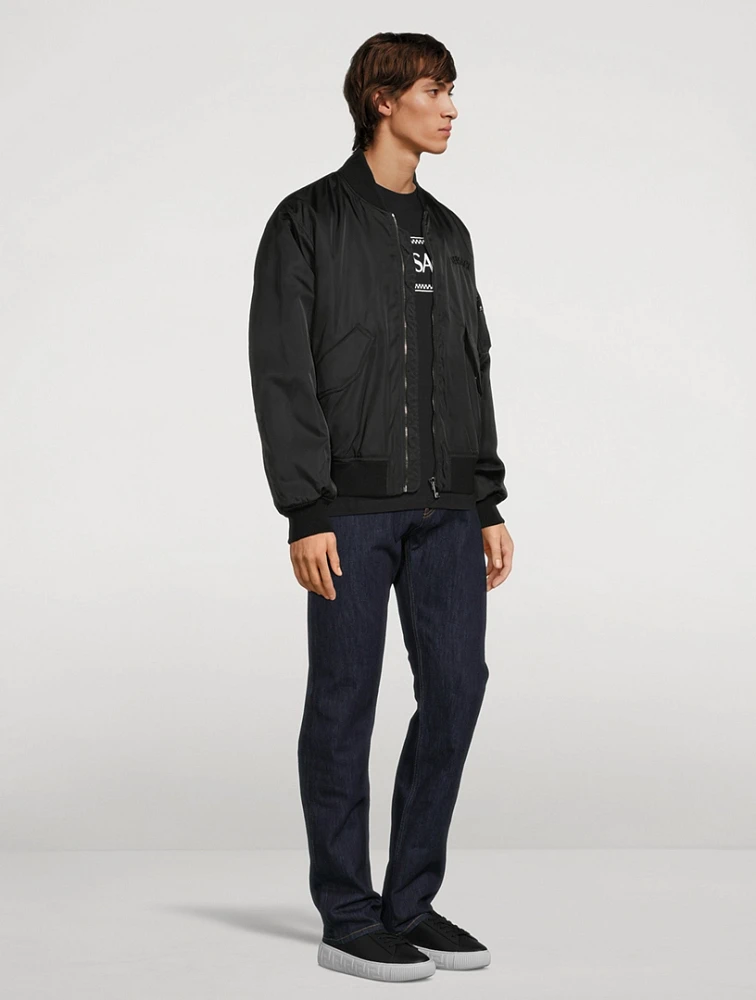 Nylon Bomber Jacket