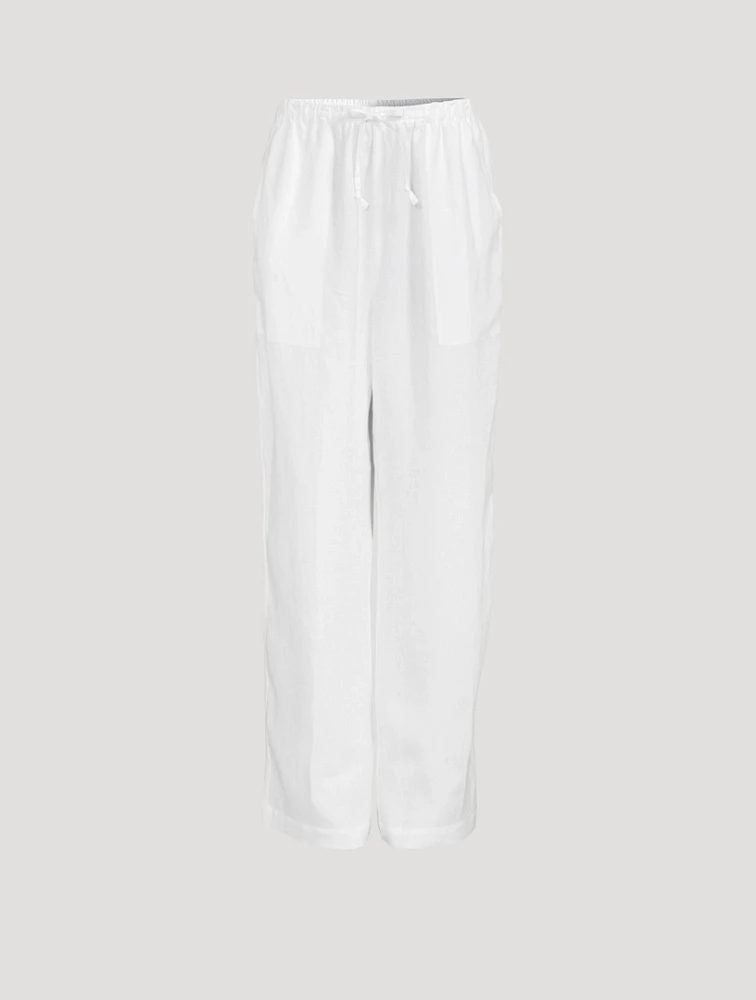 Drawstring Linen Trousers