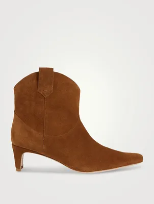 Wally Western Suede Ankle Boots