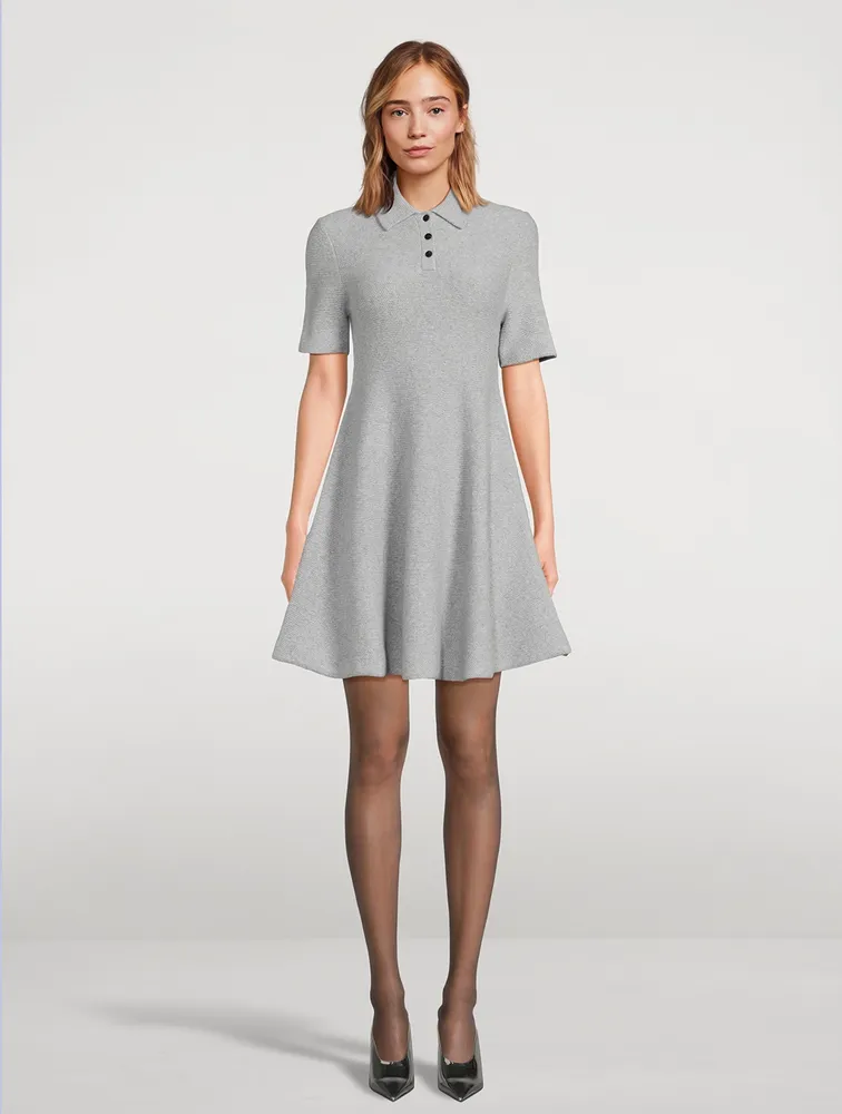 Felted Wool And Cashmere Polo Dress