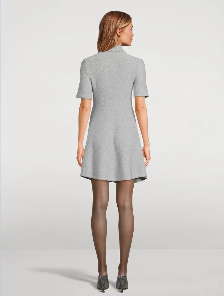 Felted Wool And Cashmere Polo Dress