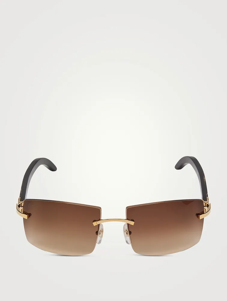 C De Cartier Rectangular Sunglasses