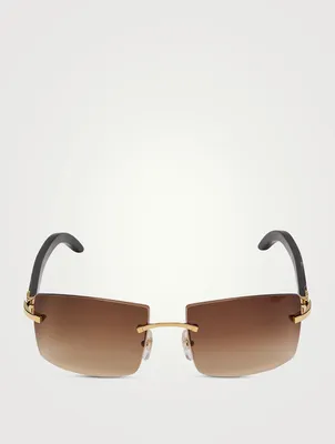 C De Cartier Rectangular Sunglasses