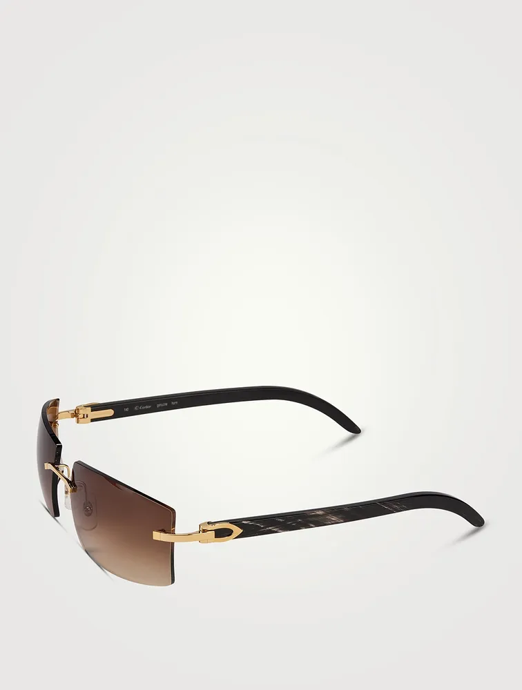 C De Cartier Rectangular Sunglasses