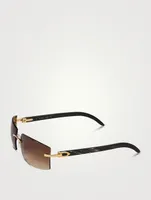 C De Cartier Rectangular Sunglasses