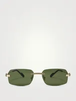 Première De Cartier Rectangular Sunglasses