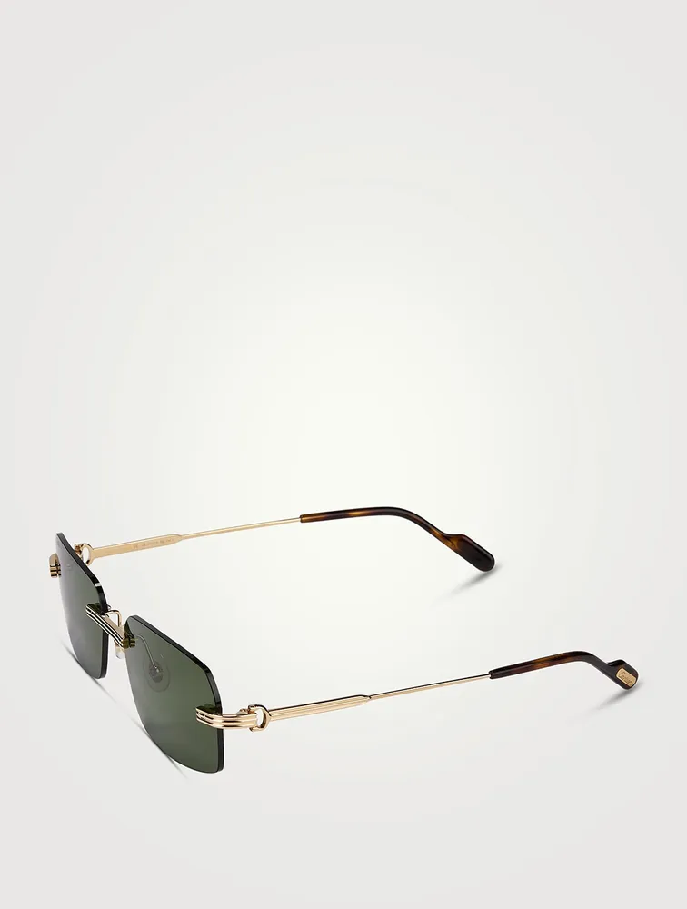 Première De Cartier Rectangular Sunglasses