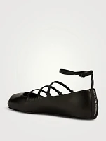 Leather Mary Jane Ballet Flats