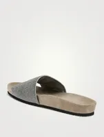 Suede Slide Sandals