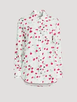 Long-Sleeve Shirt Floral Print