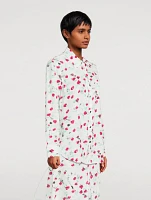 Long-Sleeve Shirt Floral Print