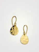 Classico 18K Gold Crinkle Teardrop Earrings