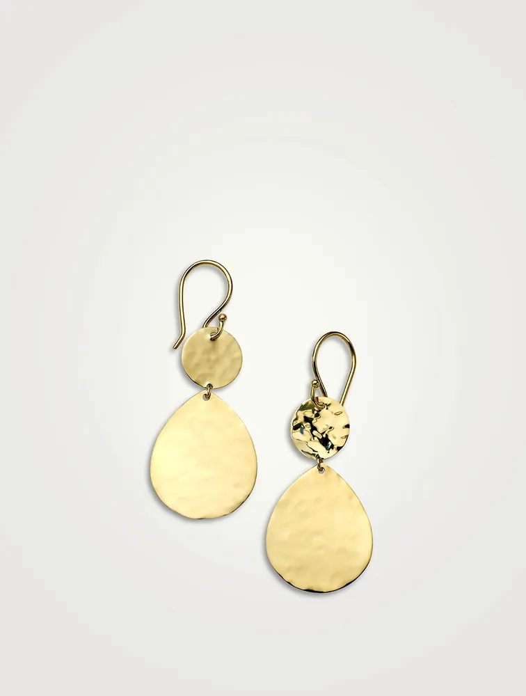 Classico 18K Gold Snowman Crinkle Earrings