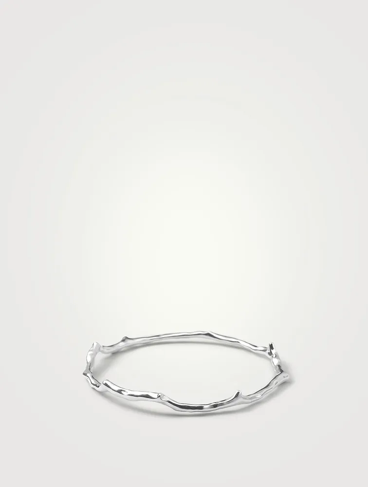 Classico Sterling Silver Branch Bangle Bracelet