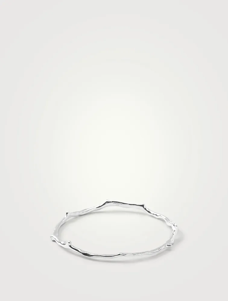 Classico Sterling Silver Branch Bangle Bracelet