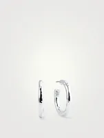 Small Classico Sterling Silver #2 Hoop Earrings