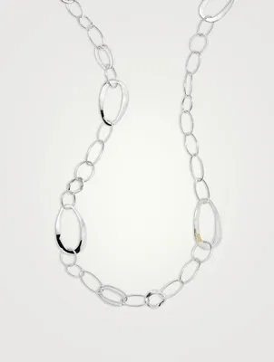 Classico Sterling Silver Cherish Chain Necklace