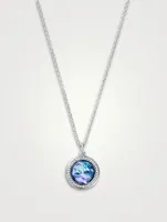 Mini Lollipop Sterling Silver Pendant Necklace With Gemstones