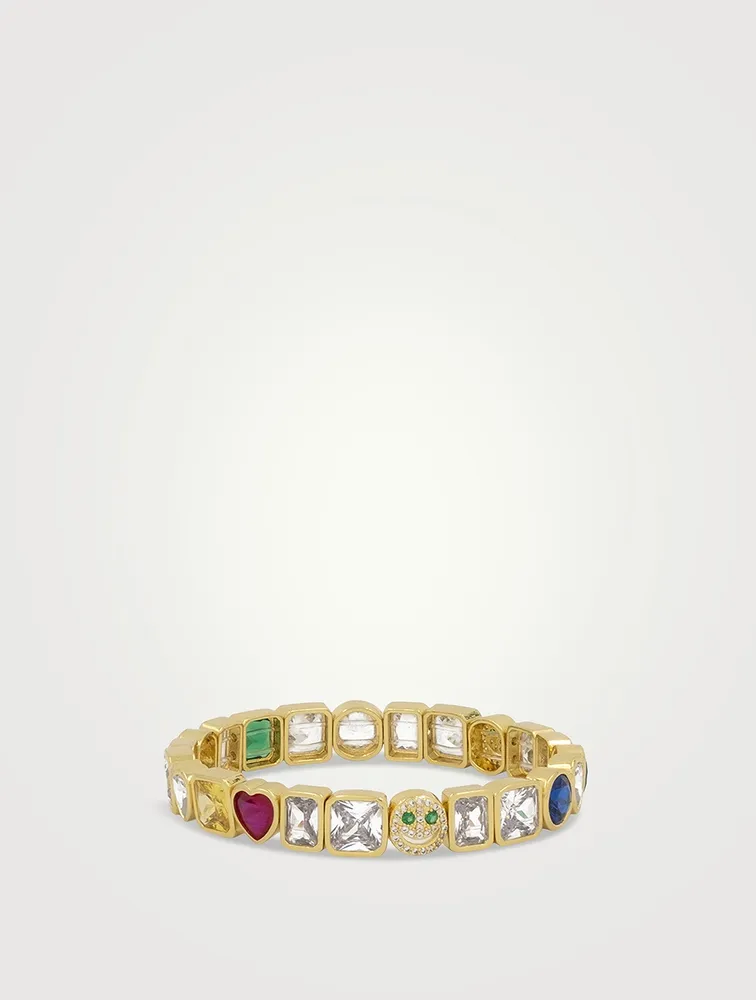 The Pavé Happy Face Jewel Bracelet