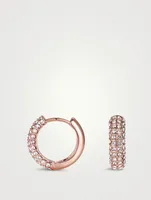 The Pavé Huggie Earrings