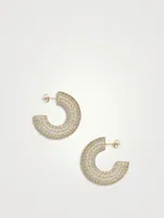 The Lisa Pavé Hoop Earrings