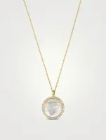 Medium Lollipop 18K Gold Pendant Necklace With Diamonds