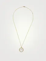 Medium Lollipop 18K Gold Pendant Necklace With Diamonds