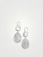 Rock Candy Sterling Silver Dot And Teardrop Earrings With Mother-Of-Pearl