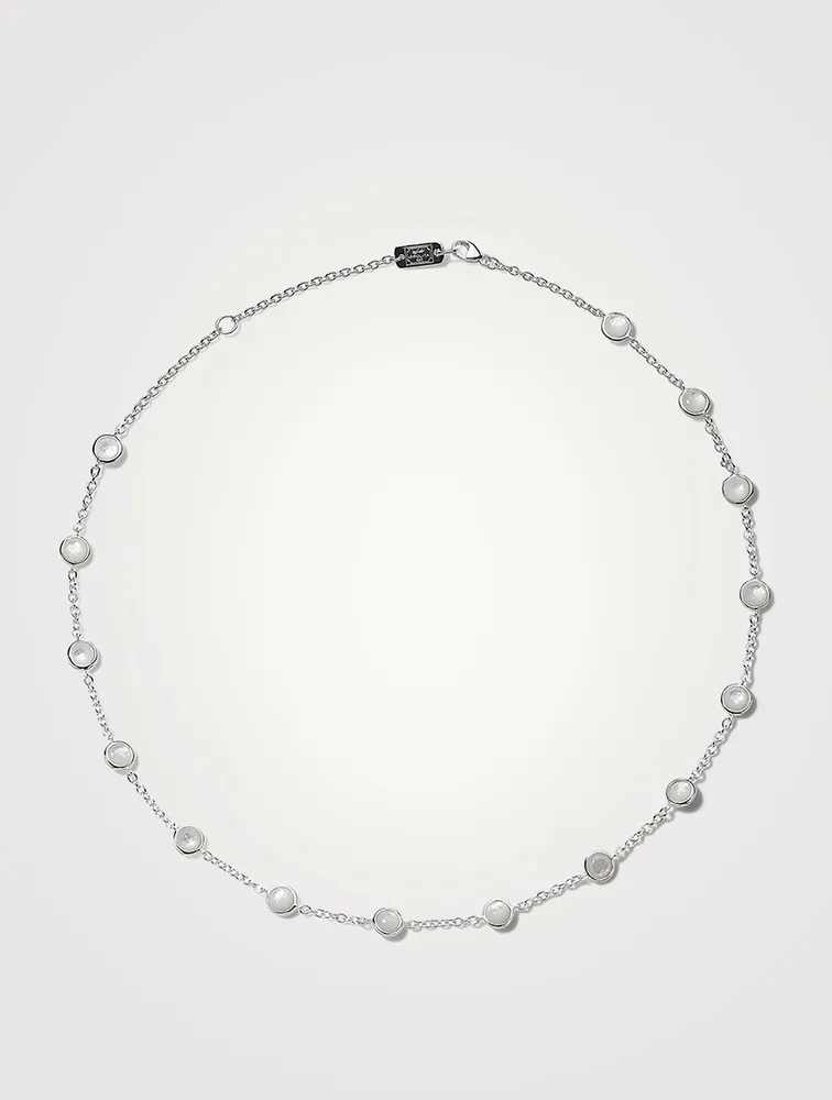 Lollipop Sterling Silver Confetti Necklace With Mother-Of-Pearl