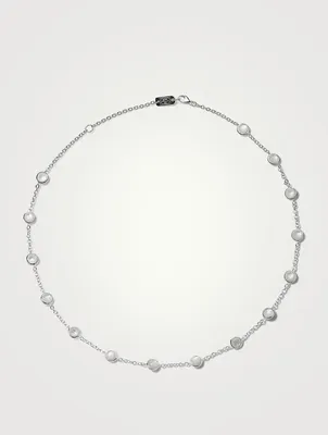 Lollipop Sterling Silver Confetti Necklace With Mother-Of-Pearl