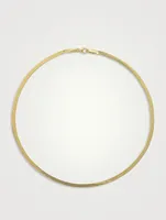 The 14K Gold Herringbone Necklace