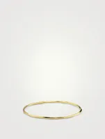 Classico 18K Gold Thin Faceted Bangle Bracelet