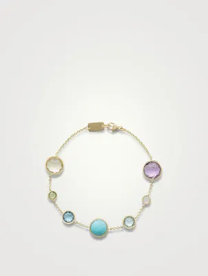 Lollitini 18K Gold Bracelet With Gemstones