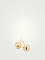 Small Classico 18K Gold Hammered Ball Stud Earrings