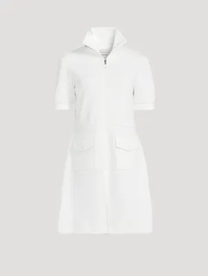 Zip-Front Polo Dress