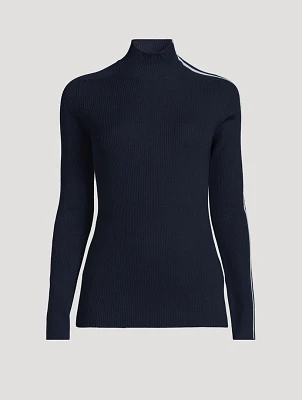 Ribbed Wool Turtleneck