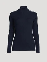 Ribbed Wool Turtleneck