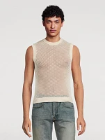 Cotton Mesh Tank Top