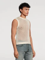 Cotton Mesh Tank Top