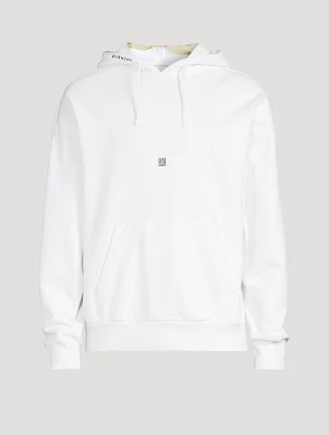 Boxy Hoodie With Logo Flower