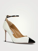 Pinot Leather Ankle-Strap Pumps