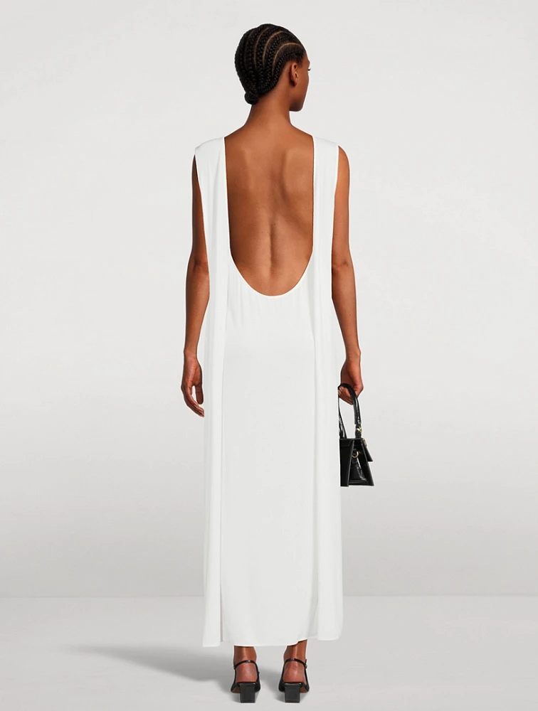 La Robe Capa Backless Maxi Dress