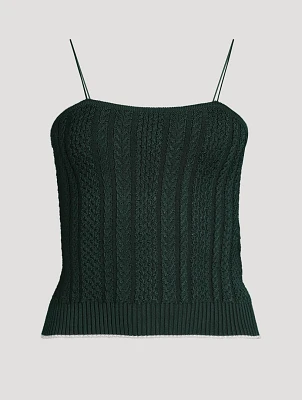 Le Haut Bela Cable-Knit Cami