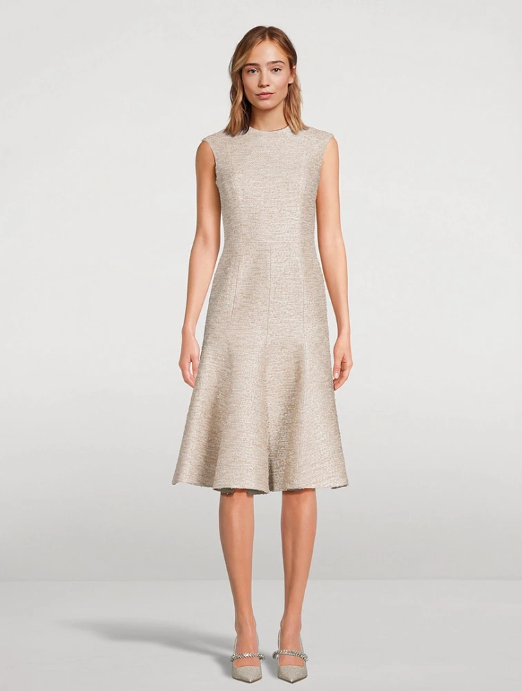 Denver Tweed Jacquard Midi Dress