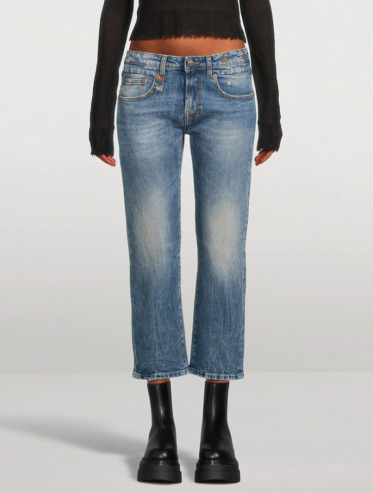 Boy Straight Cropped Jeans