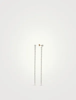 Sea Of Beauty 14K Gold Long Cascading Pearl Earrings